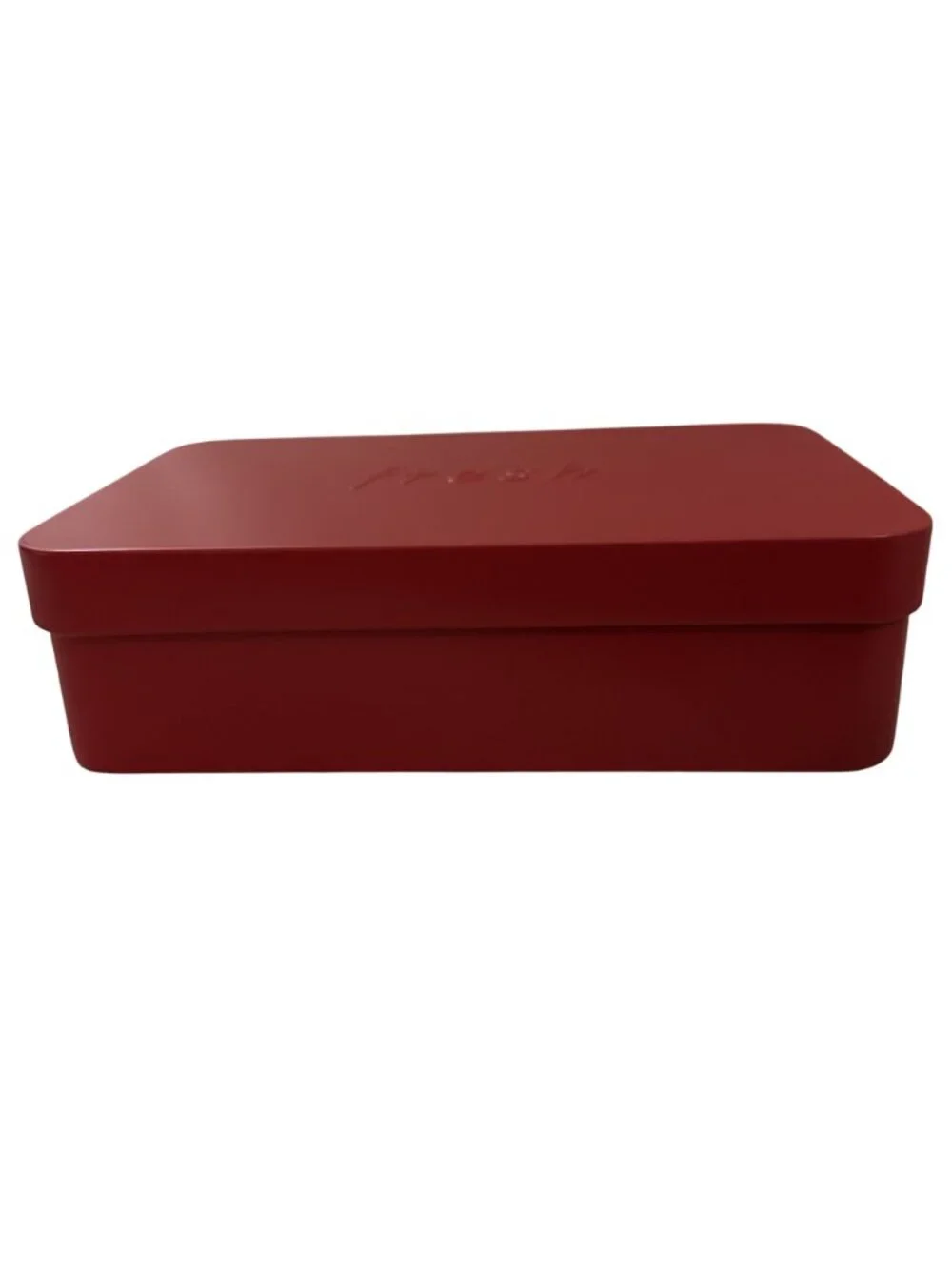 Fresh Cosmetics Empty Tin Red Gift Box Storage for Trinkets Organization